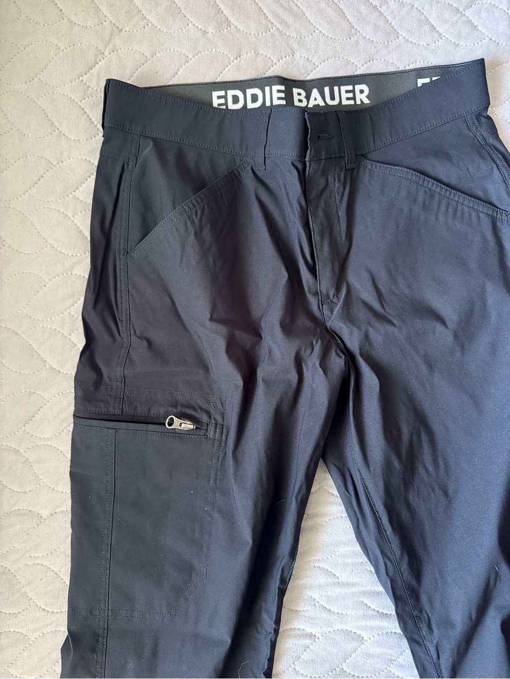 Eddie Bauer Men's Black Cargo Performance Pants